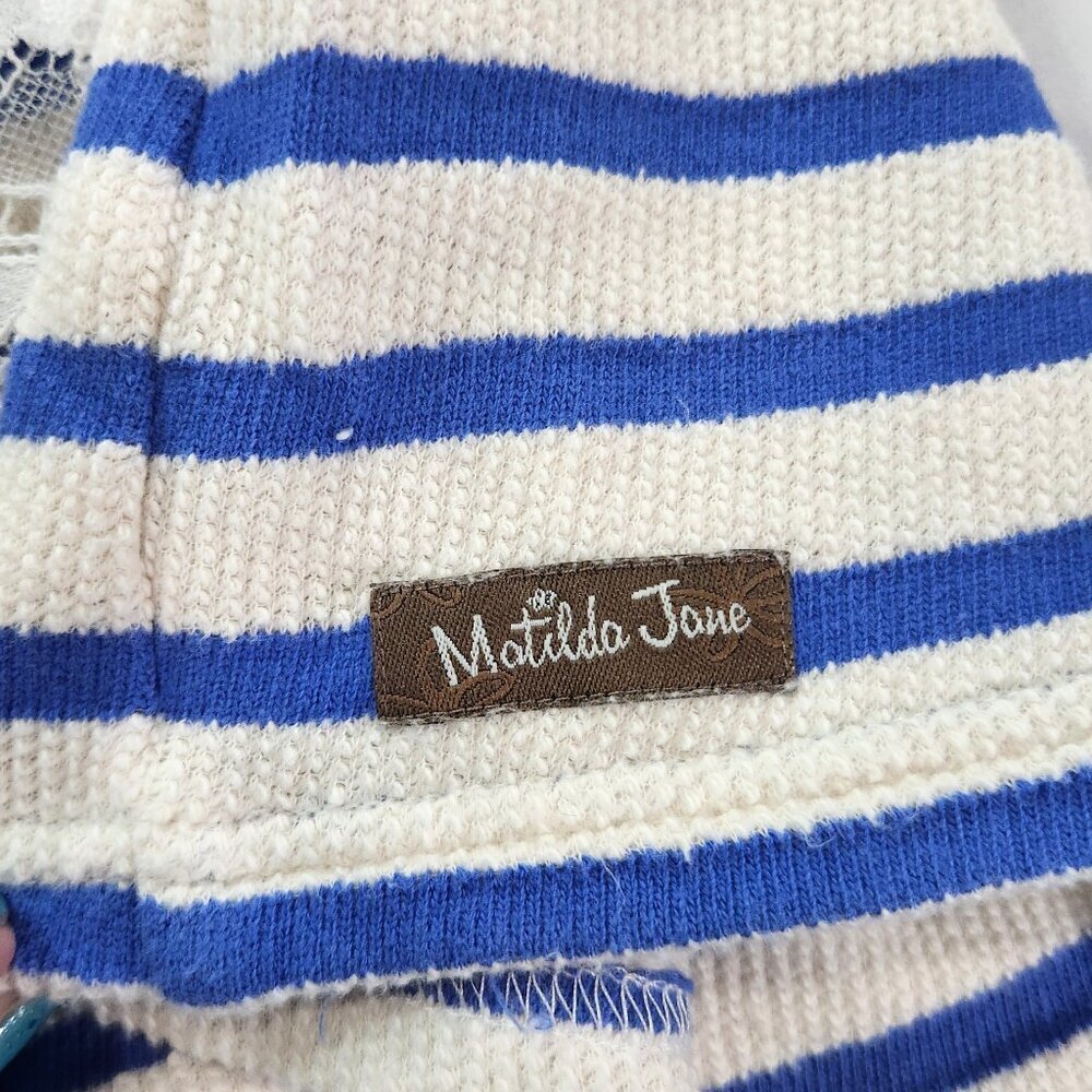 Matilda Jane• striped Midway hooded cardigan Med.   Lot E - Picture 9 of 10